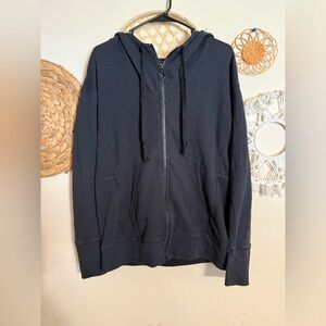 Fabletics Black Full-Zip Hoodie Jacket